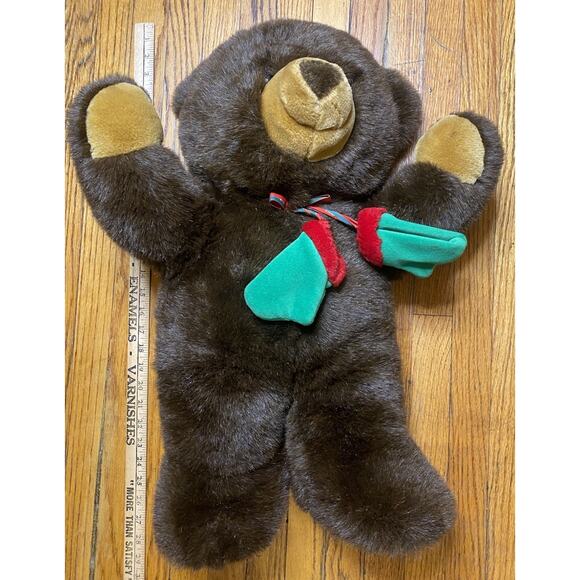 VINTAGE JC PENNY HOLIDAY COLLECTION TEDDY BEAR PLUSH with mittens - Picture 5 of 7